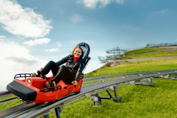 The toboggan track is open in autumn too Ventspils TIC
